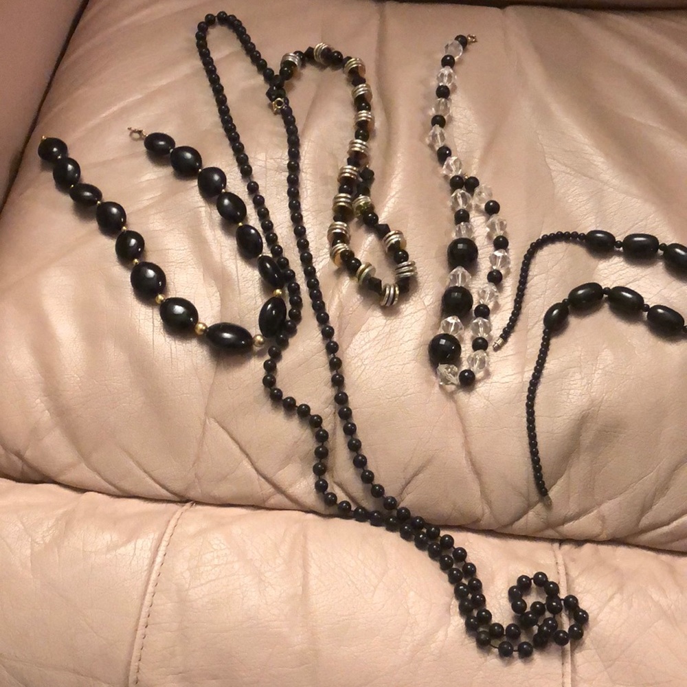 Black Necklace  5 pieces, 0ne Price